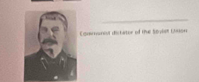 Communist dictator of the Sovist Usion