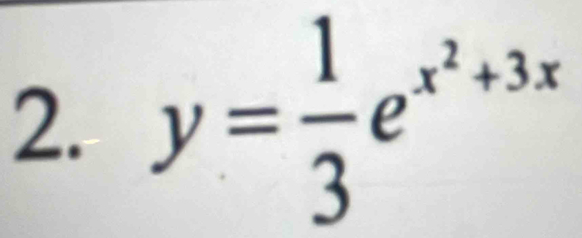 y= 1/3 e^(x^2)+3x