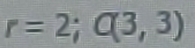 r=2; C(3,3)