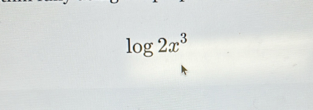 log 2x^3