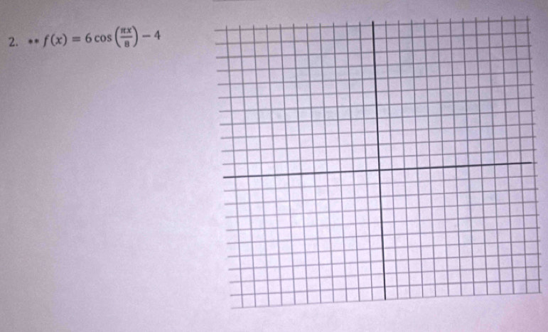 · (f(x)=6cos ( π x/8 )-4