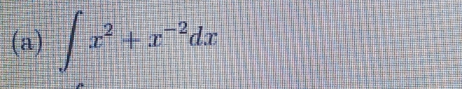 ∈t x^2+x^(-2)dx