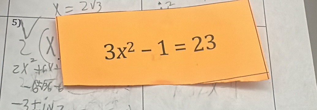 3x^2-1=23