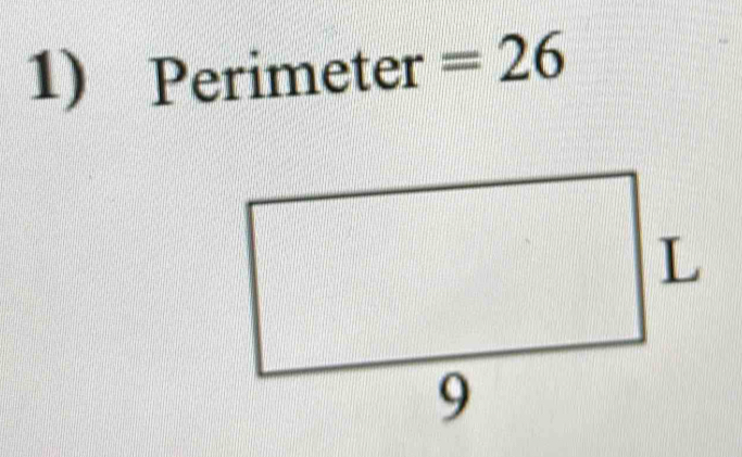 Perimeter =26