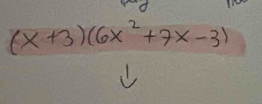 (x+3)(6x^2+7x-3)