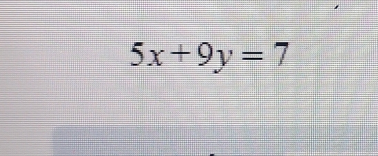 5x+9y=7