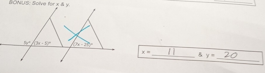 BONUS: Solve for
x=
_
_& y=