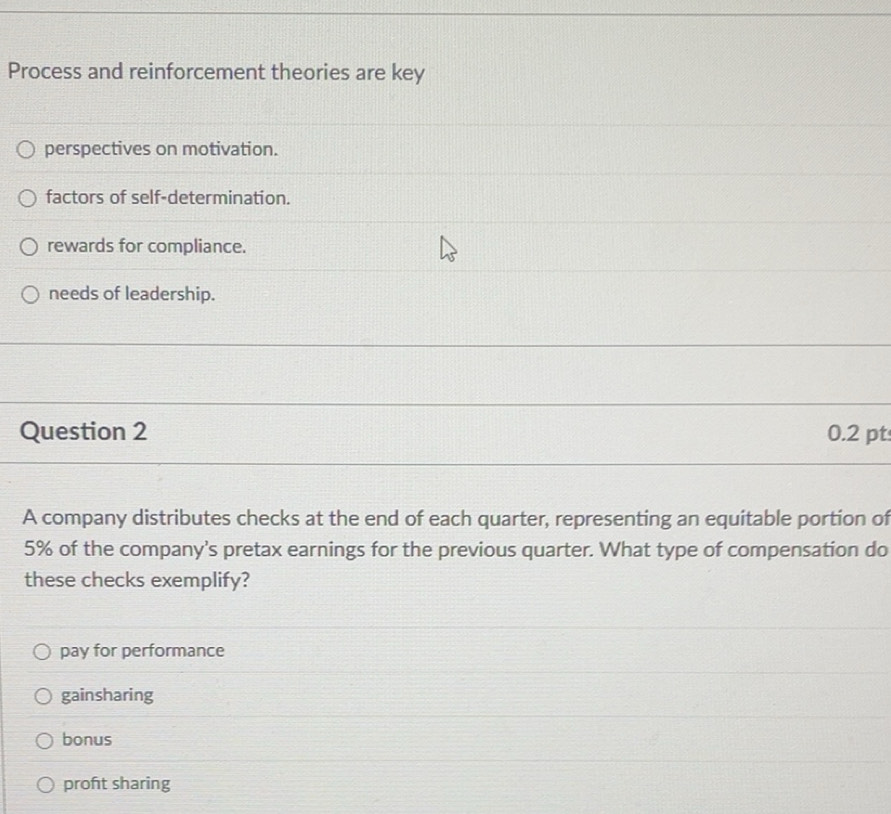 Solved: Process and reinforcement theories are key perspectives on ...