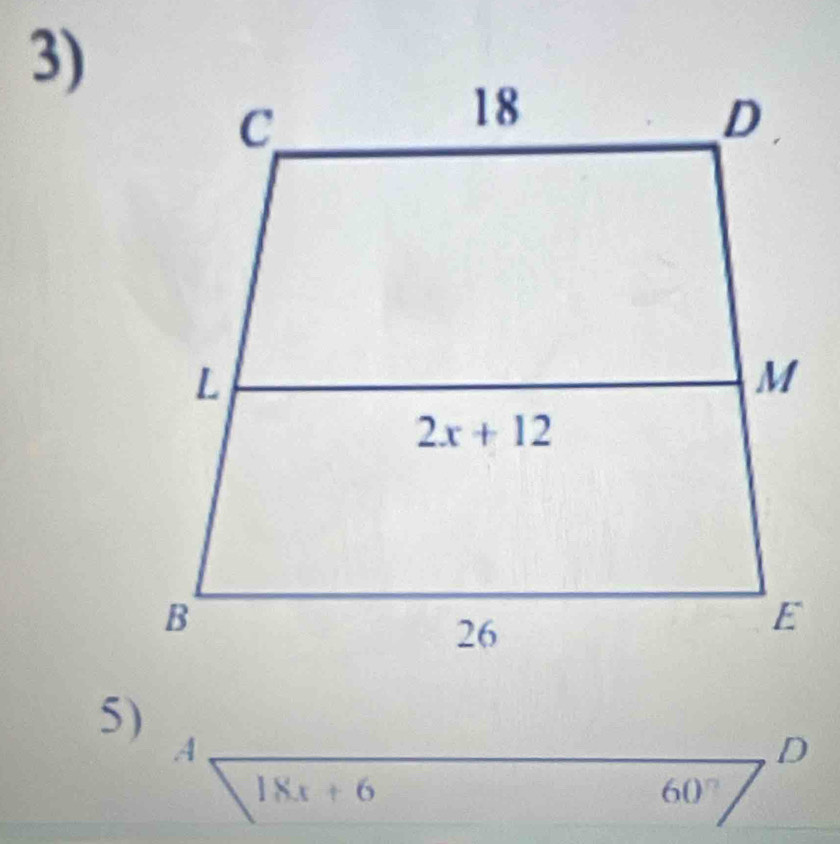 A
D
18x+6
60°