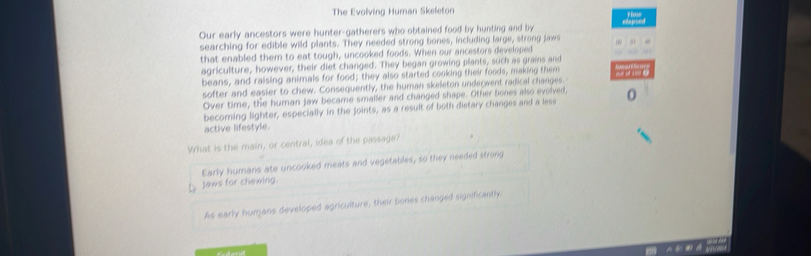 Solved: The Evolving Human Skeleton Our early ancestors were hunter ...