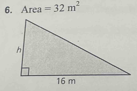 Área =32m^2