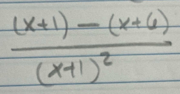 frac (x+1)-(x+6)(x+1)^2