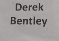 Derek 
Bentley