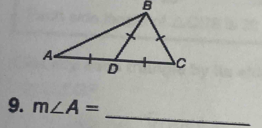 m∠ A=