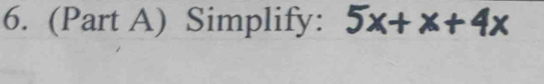 (Part A) Simplify: