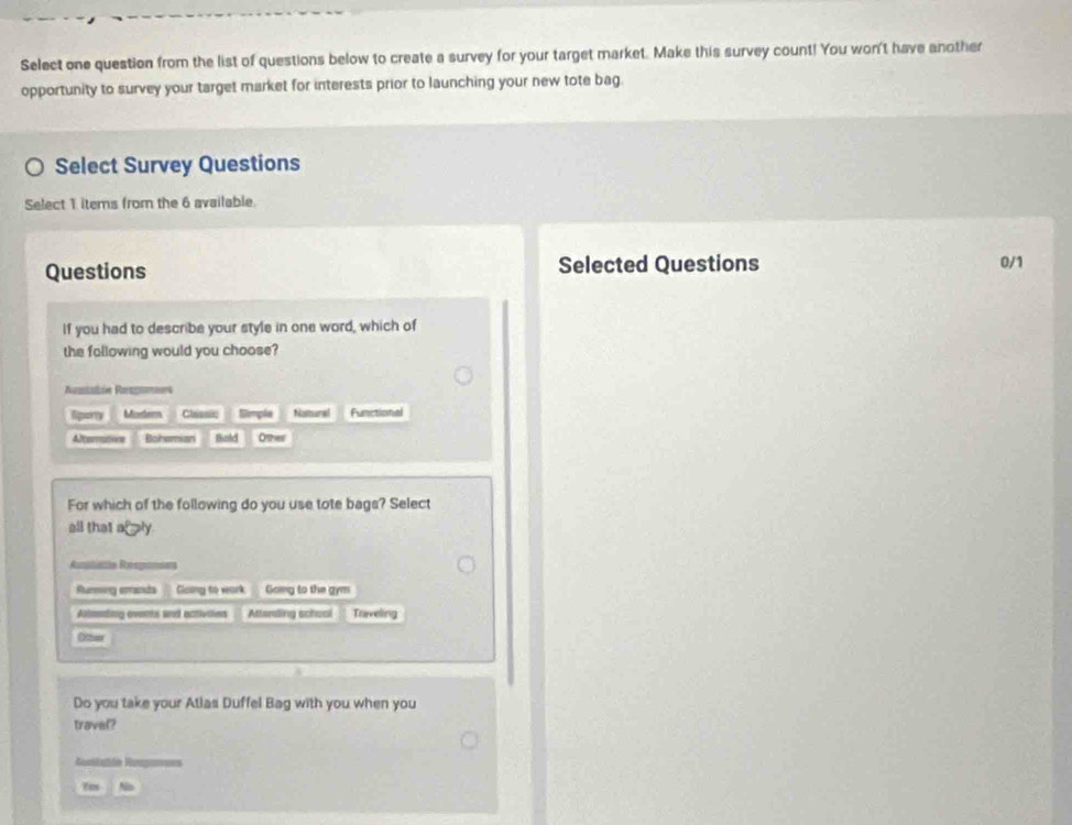 Solved: Select one question from the list of questions below to create ...