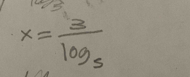 x=frac 3log _5