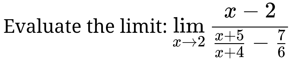 Evaluate the limit: