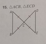 △ ACB, △ ECD