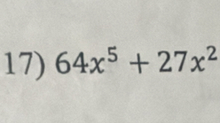 64x^5+27x^2