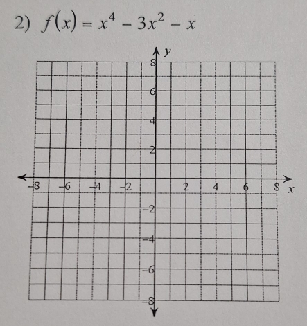 f(x)=x^4-3x^2-x