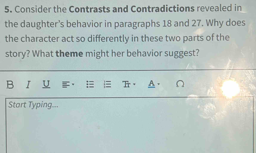 Solved: Consider the Contrasts and Contradictions revealed in the ...
