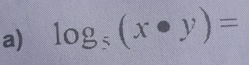 log _5(x· y)=