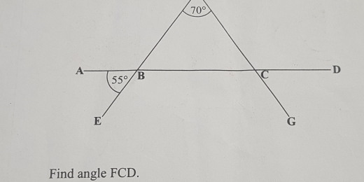 Find angle FCD.