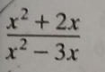  (x^2+2x)/x^2-3x 