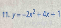 y=-2x^2+4x+1