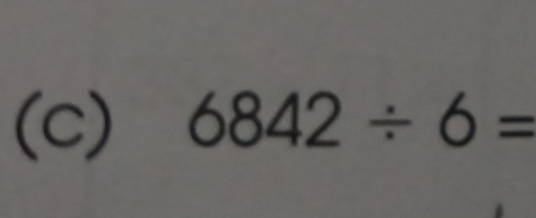 6842/ 6=