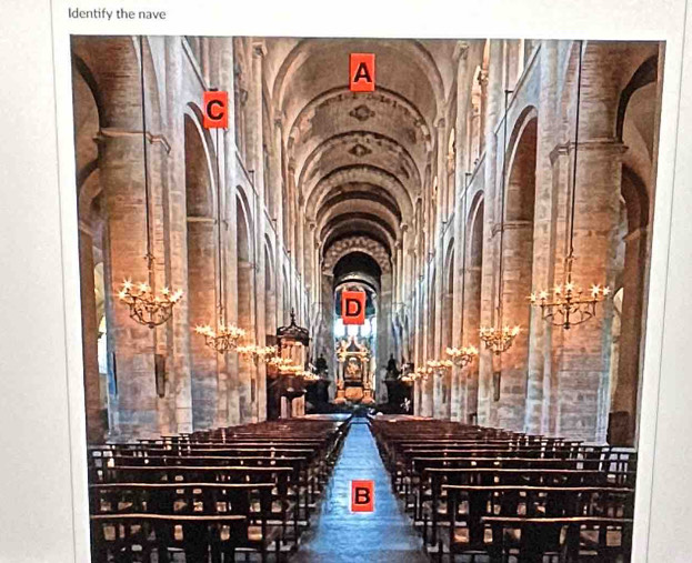 Identify the nave