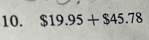 $19.95+$45.78