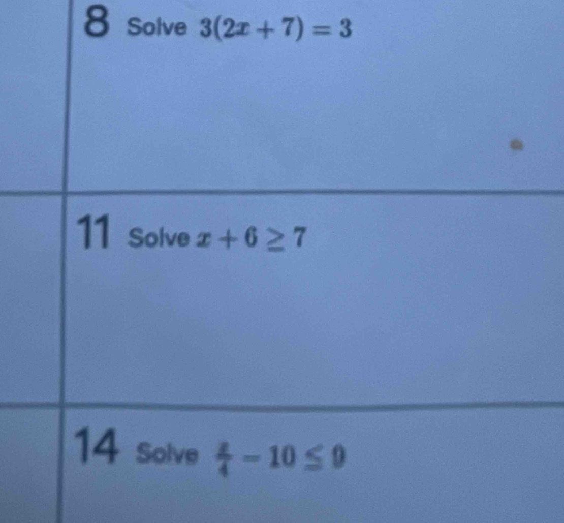 solve