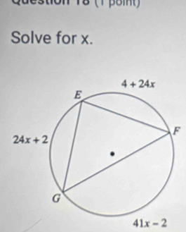 3 (1 βδlt)
Solve for x.
41x-2