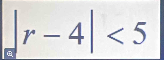 r-4|<5</tex>