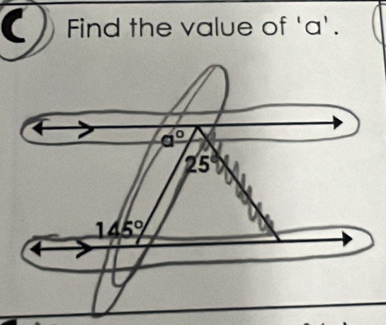 Find the value of 'a'.