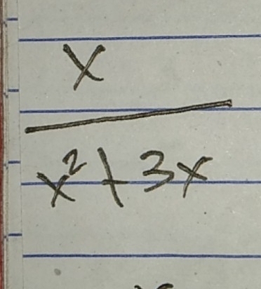  x/x^2+3x 