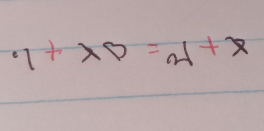 x+y=Delta x+1.