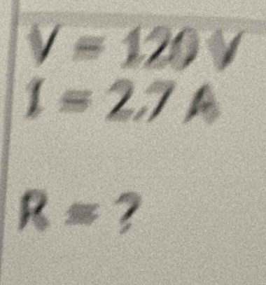 V=120 3
Y
I=2.7A
R= ?