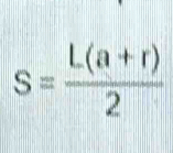 S= (L(a+r))/2 