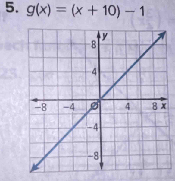 g(x)=(x+10)-1