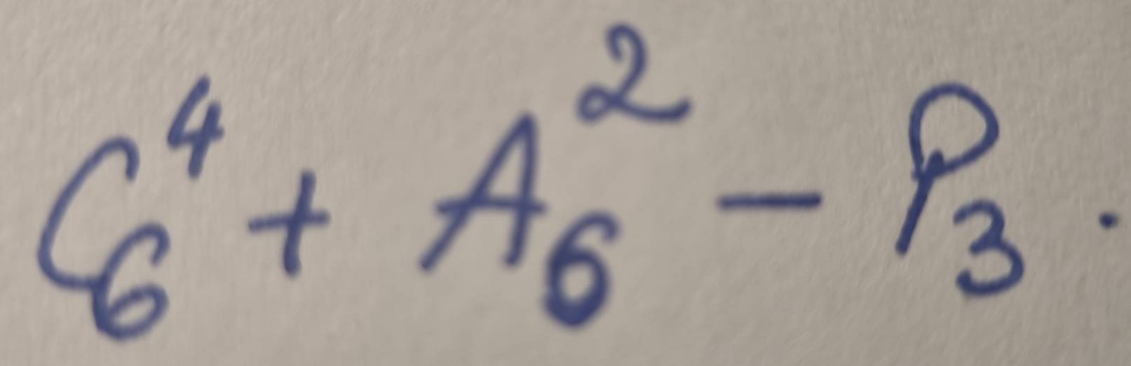 C^4_6+A^2_6-P_3