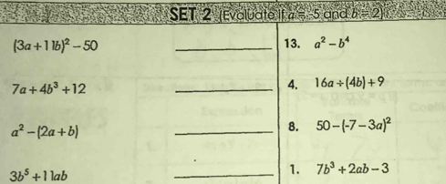 3b^5+11ab