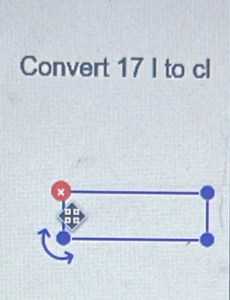 Convert 17 I to cl