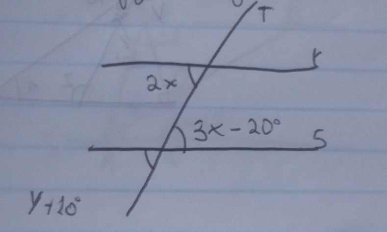 ax
3x-20° 5
y+10°