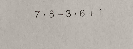 7· 8-3· 6+1