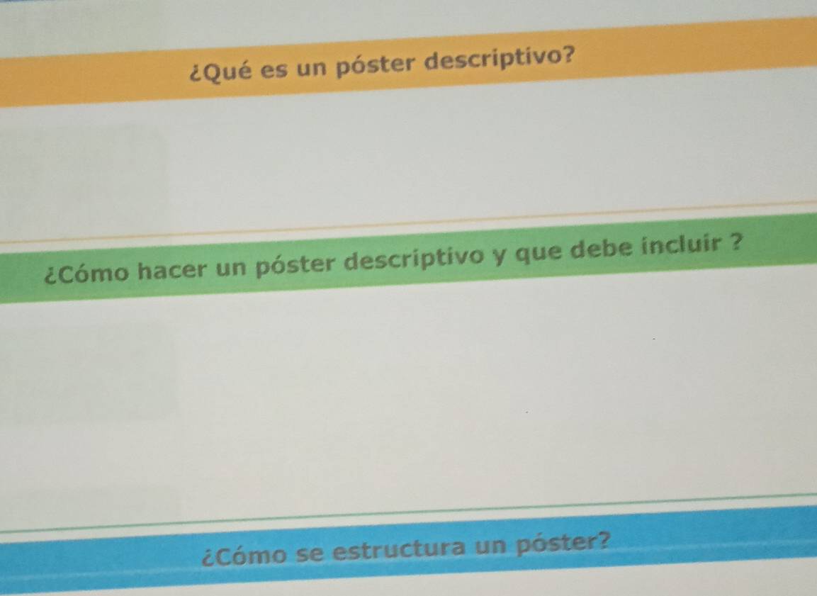 Resuelto:¿Qué es un póster descriptivo? ¿Cómo hacer un póster ...
