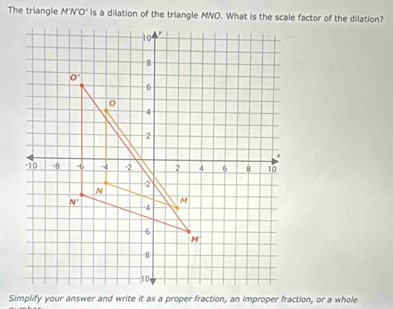 The triangle M'N'O'