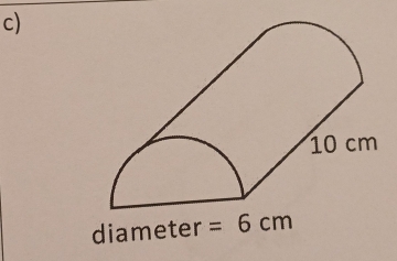 diameter =6cm